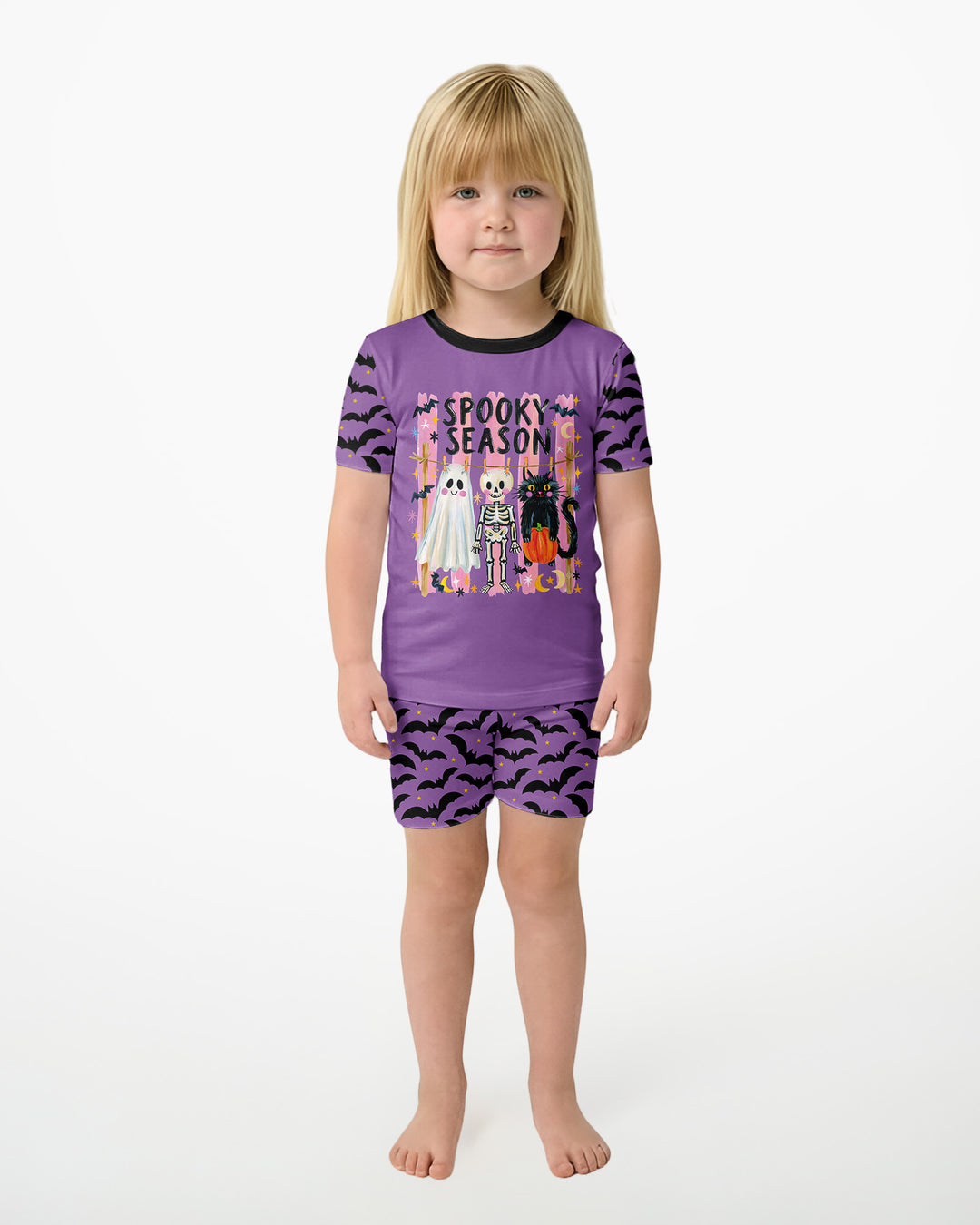 Template Bamboo Two Piece Short Sleeve Shorts Pyjamas Set