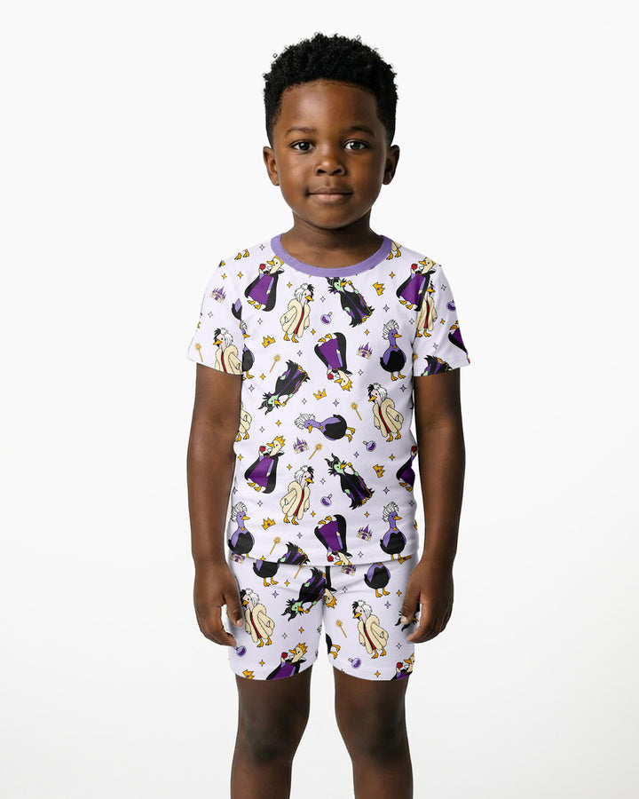 Evil Goose Bamboo Two Piece Short Sleeve Shorts Pajama Set
