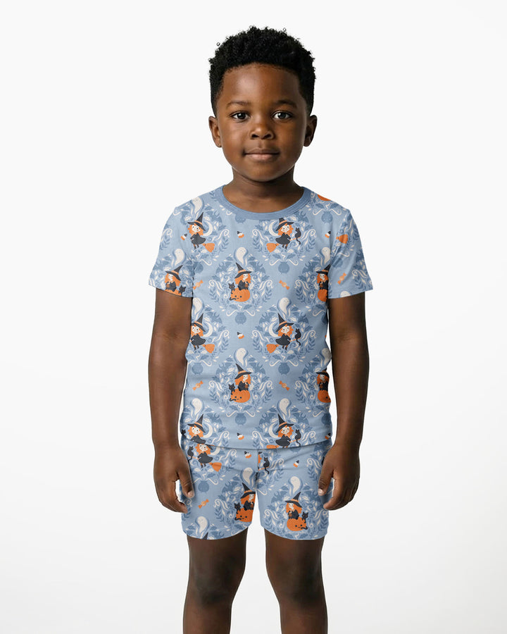 Sweet Witches Bamboo Two Piece Short Sleeve Shorts Pajama Set