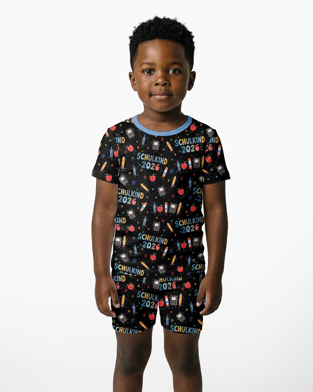 First Day Fun 2026 Bamboo Two Piece Short Sleeve Shorts Pajama Set