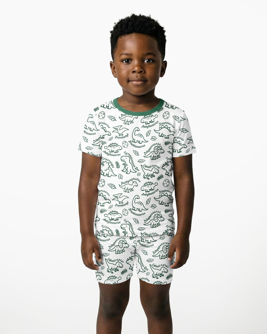 Template Bamboo Two Piece Short Sleeve Shorts Pyjamas Set