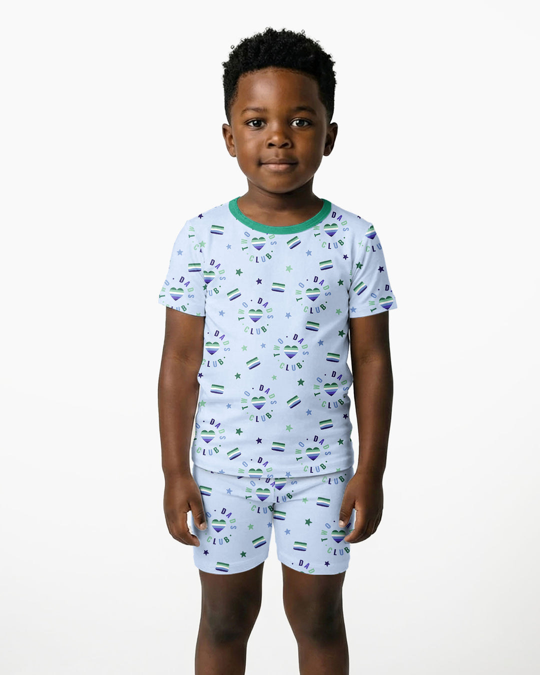 Love Makes Family Bamboo Two Piece Short Sleeve Shorts Pajama Set