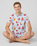 Sweet Sacred Moments Family Matching Bamboo Men Short Sleeve Short Pajama Set