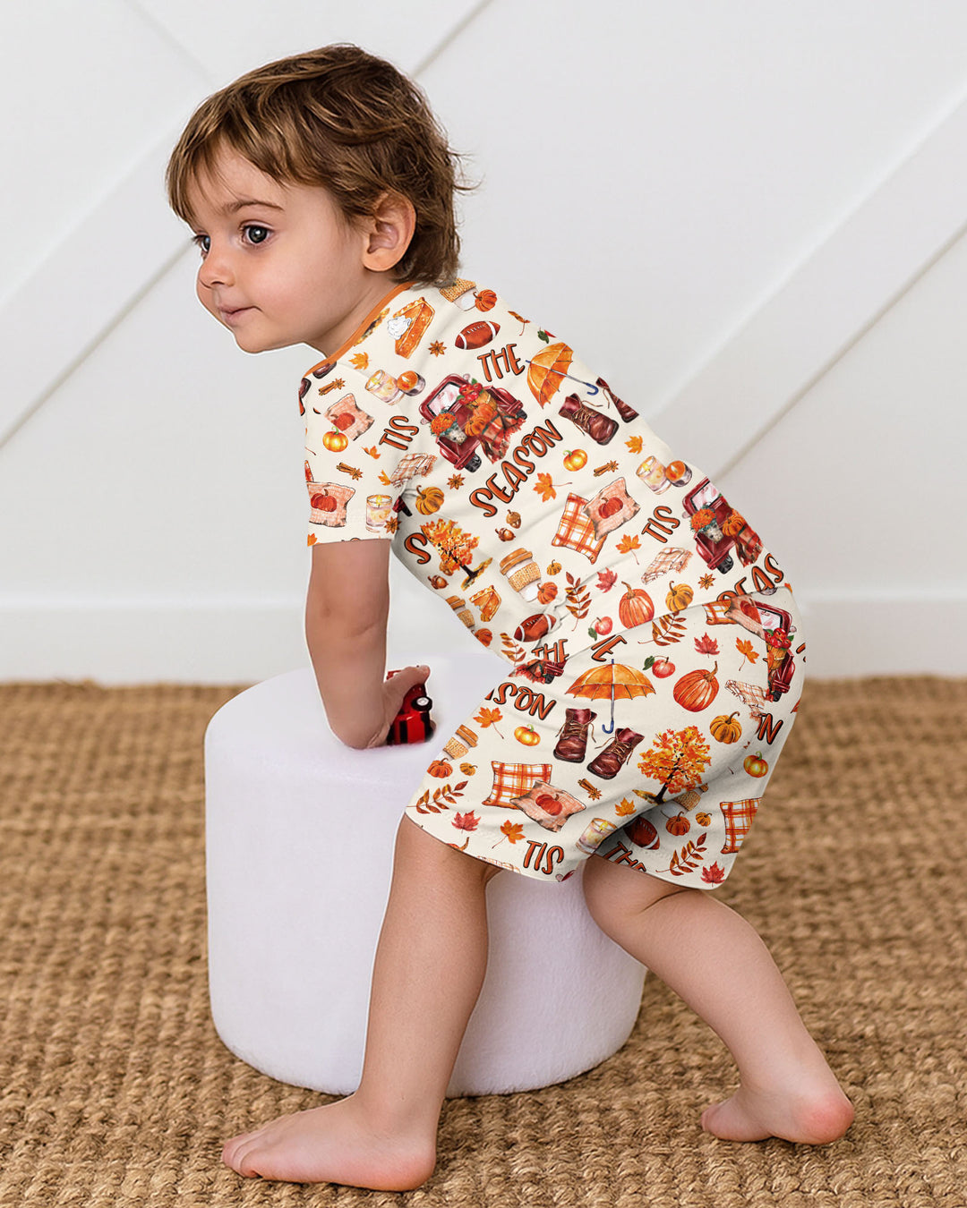 Template Bamboo Two Piece Short Sleeve Shorts Pyjamas Set