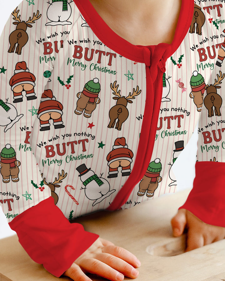We Wish You Nothing Butt Merry  Bamboo Convertible Zippy