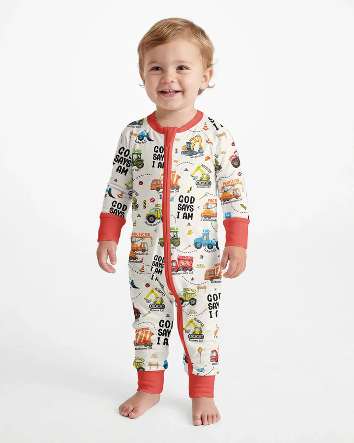 God Says I Am Boy Bamboo Convertible Zippy