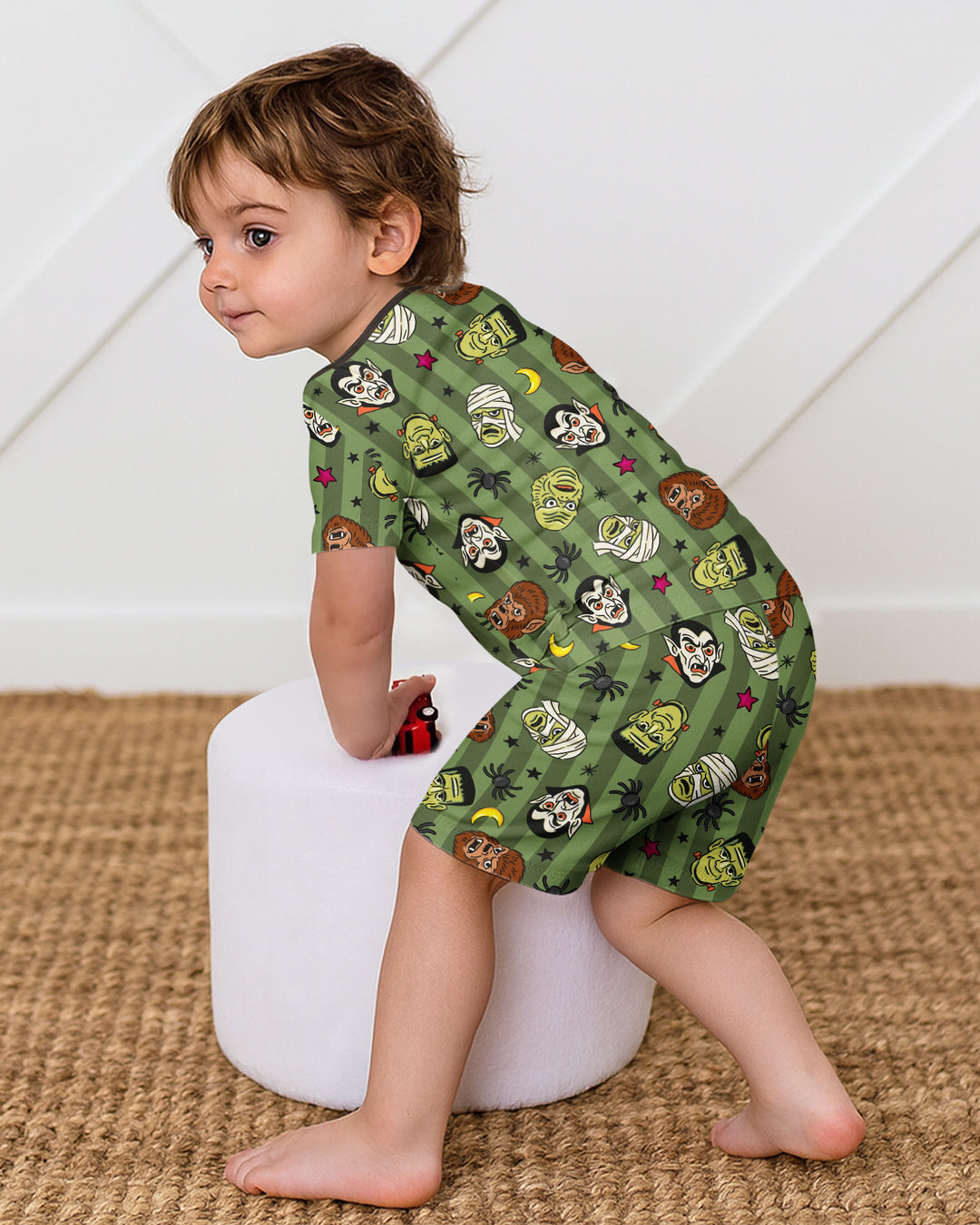 Template Bamboo Two Piece Short Sleeve Shorts Pyjamas Set