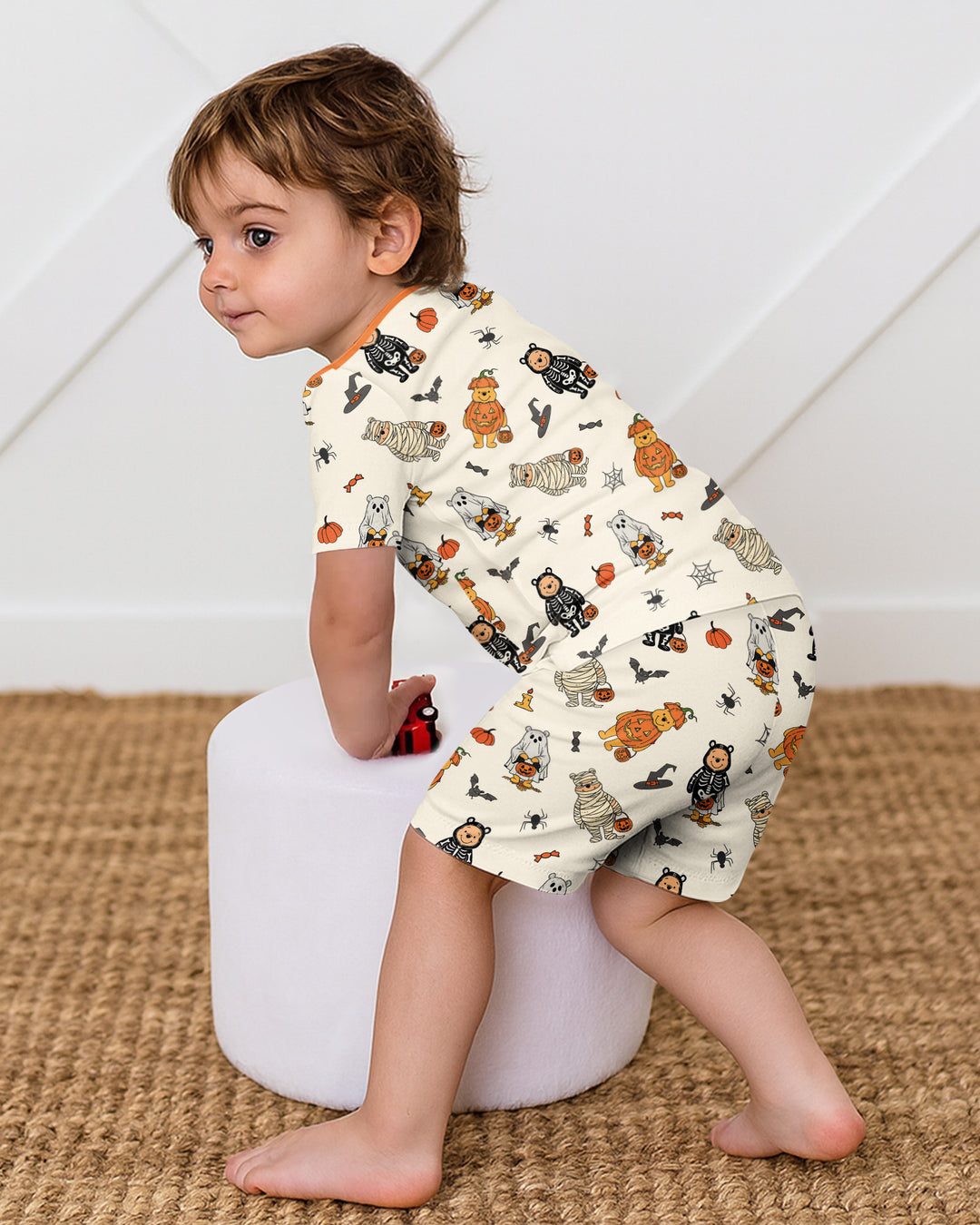 Template Bamboo Two Piece Short Sleeve Shorts Pyjamas Set