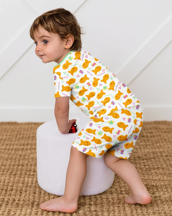 Template Bamboo Two Piece Short Sleeve Shorts Pyjamas Set