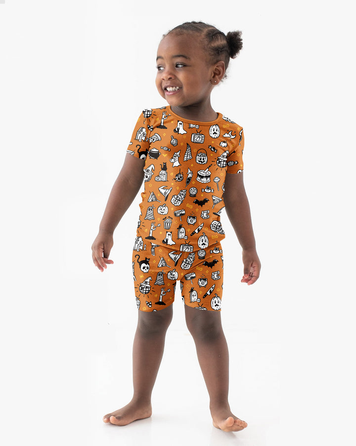 Template Bamboo Two Piece Short Sleeve Shorts Pyjamas Set