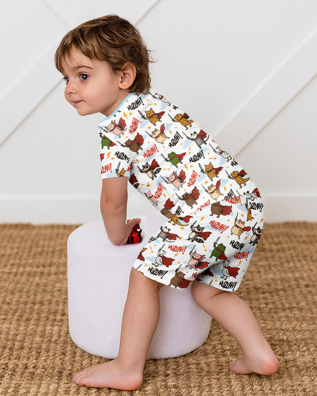 Huzzah! Huzzah! Bamboo Two Piece Short Sleeve Shorts Pajama Set