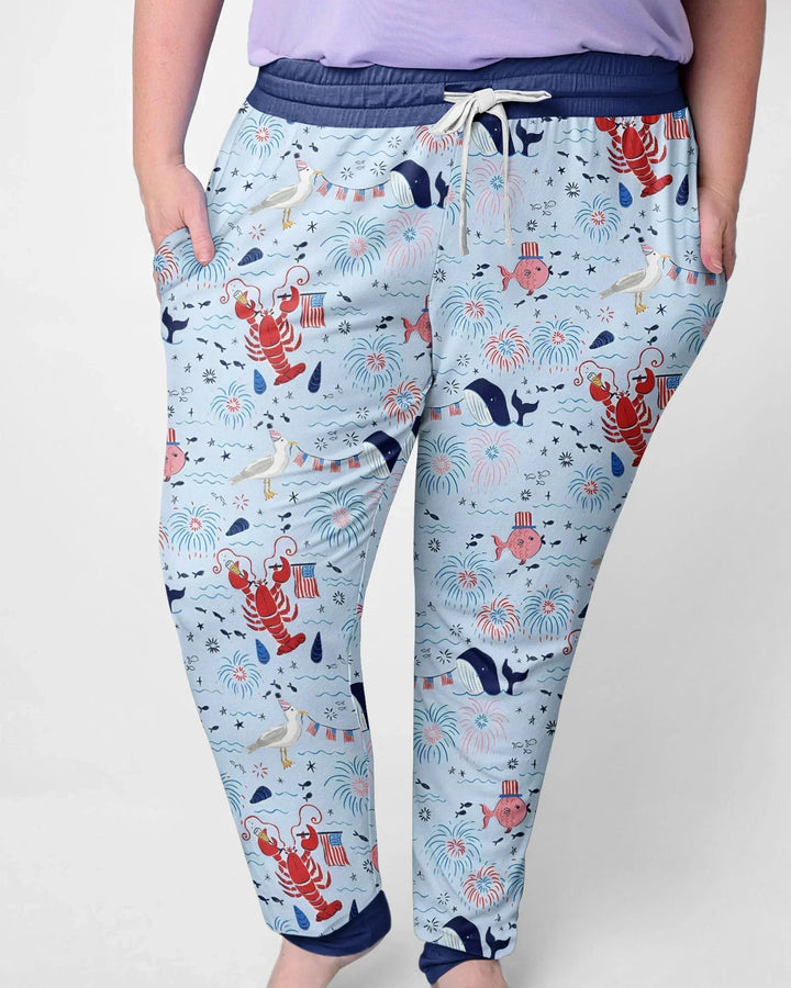 250 Summers Strong Matching Family Bamboo Women Pajama Set