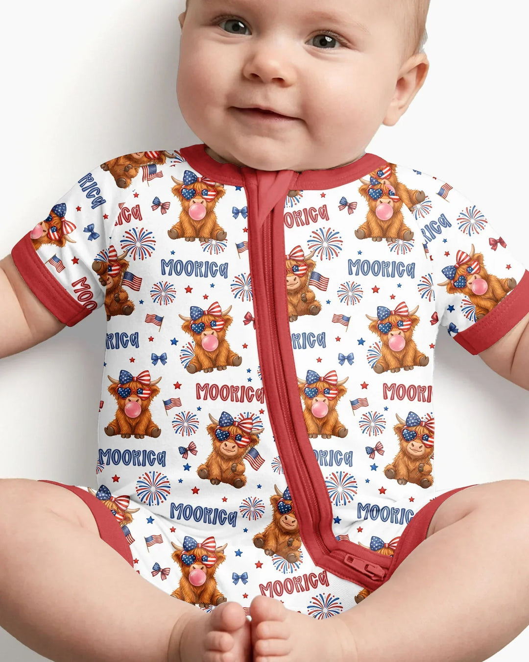 Moo-Rica Cowgirl Bamboo Shorty Zippy