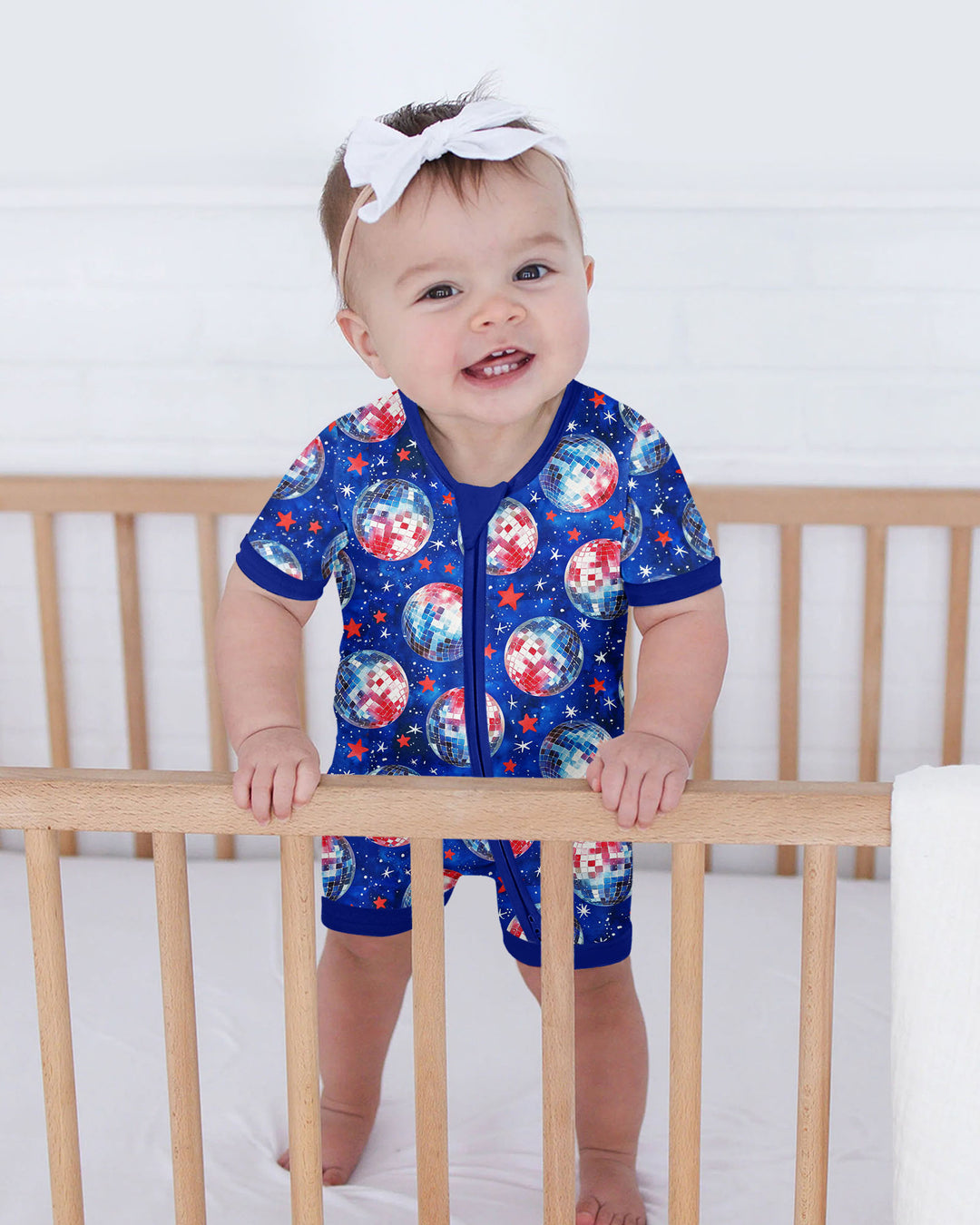 USA Disco Balls Bamboo Shorty Zippy