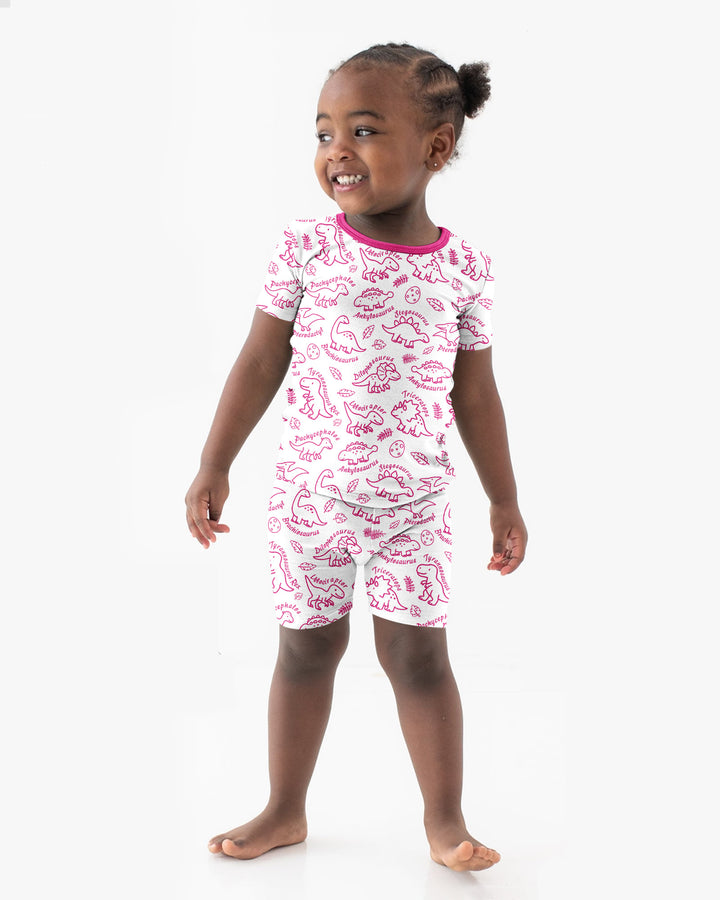 Template Bamboo Two Piece Short Sleeve Shorts Pyjamas Set