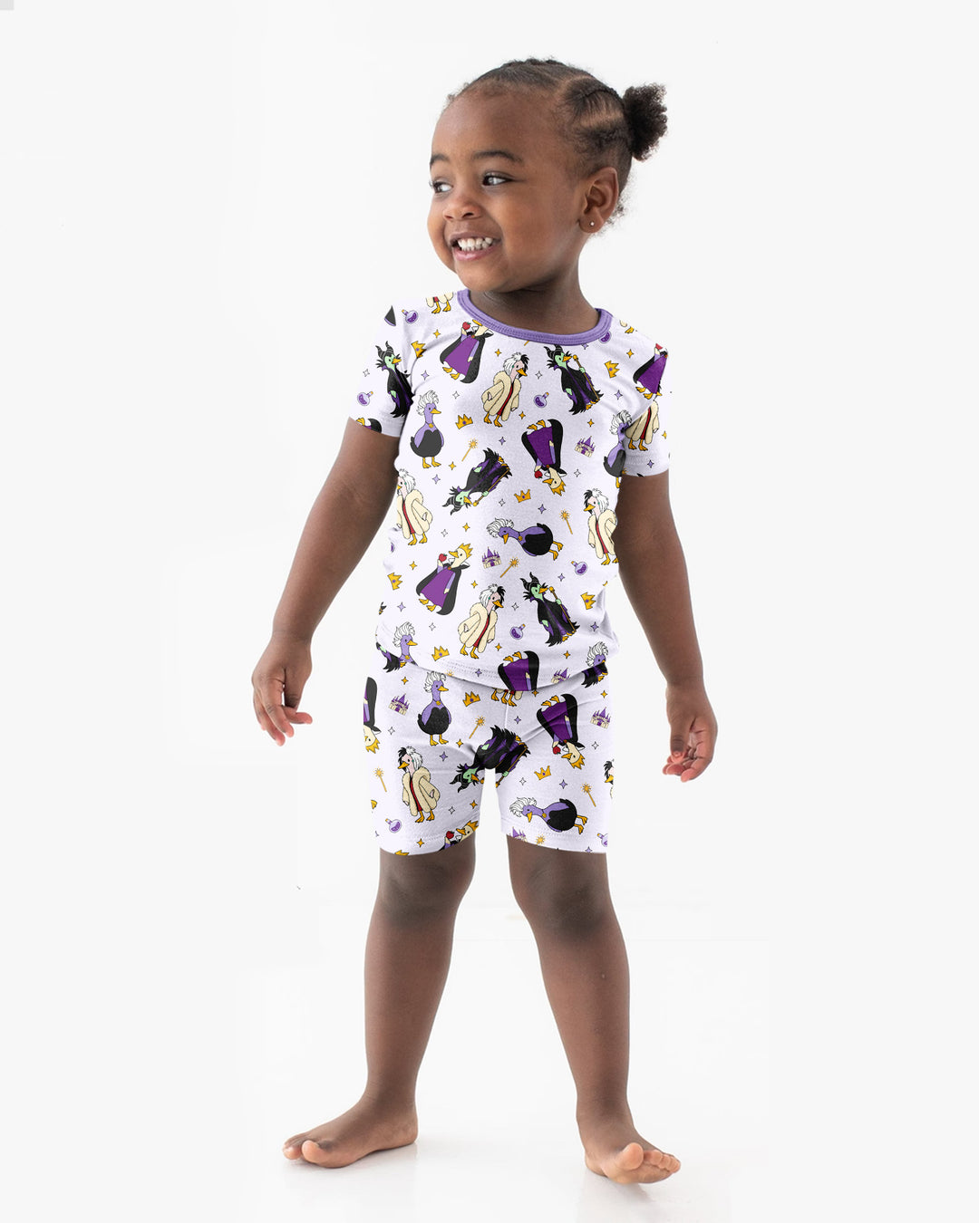 Evil Goose Bamboo Two Piece Short Sleeve Shorts Pajama Set