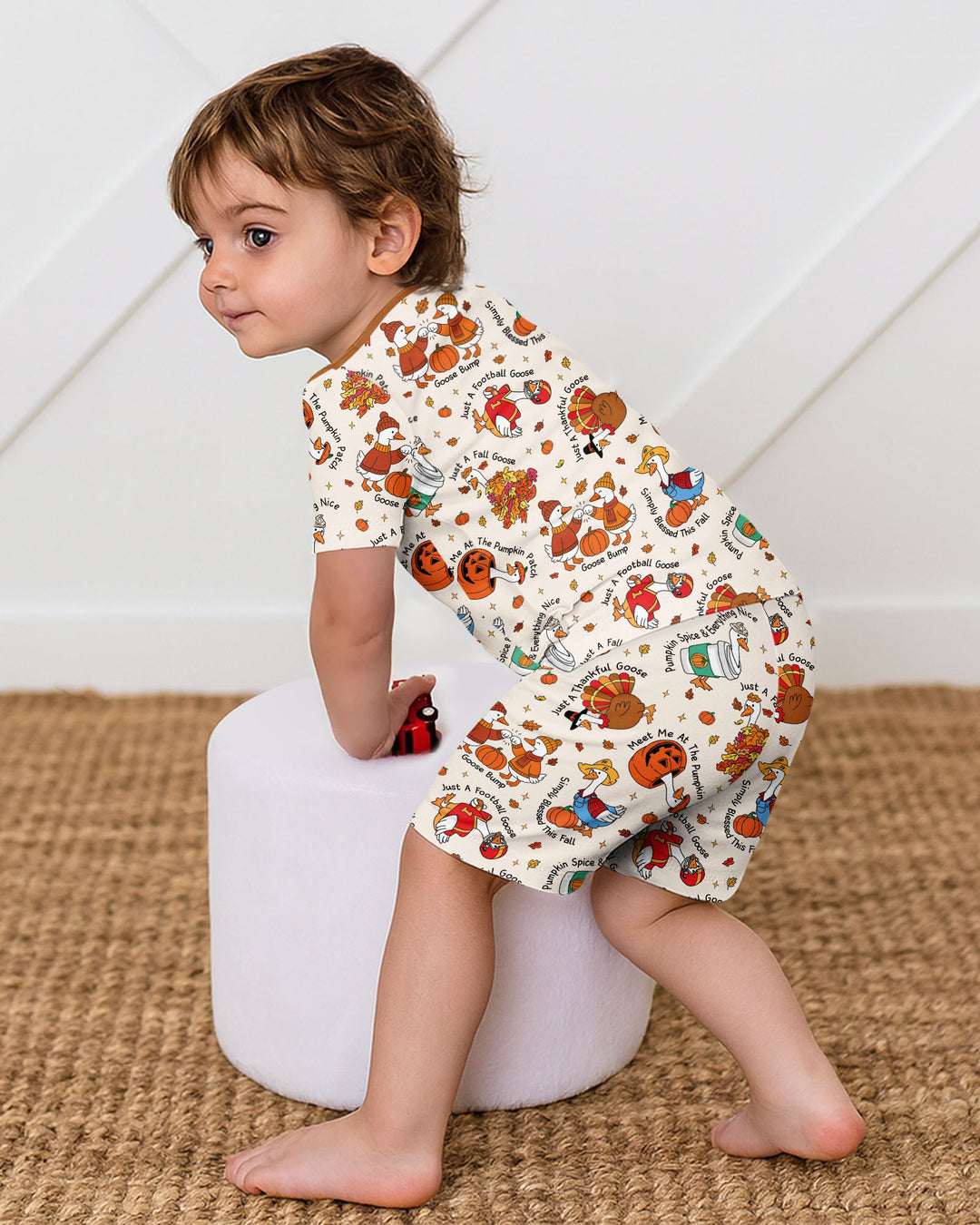Template Bamboo Two Piece Short Sleeve Shorts Pyjamas Set