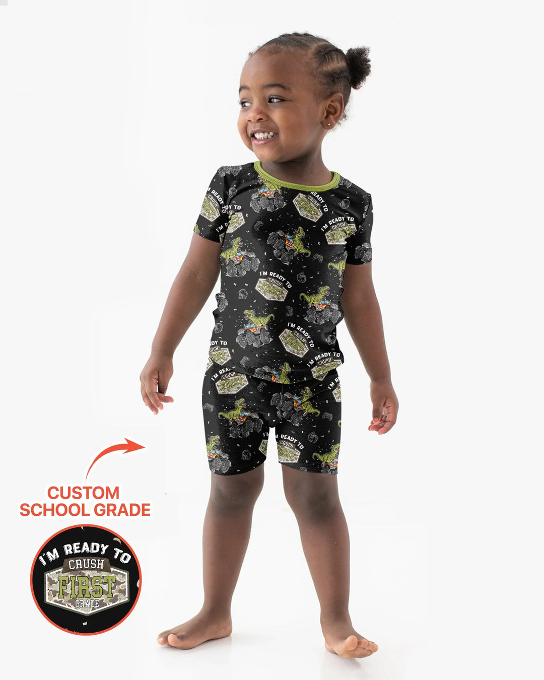 I'm Ready to Crush Bamboo Two Piece Short Sleeve Shorts Pajama Set