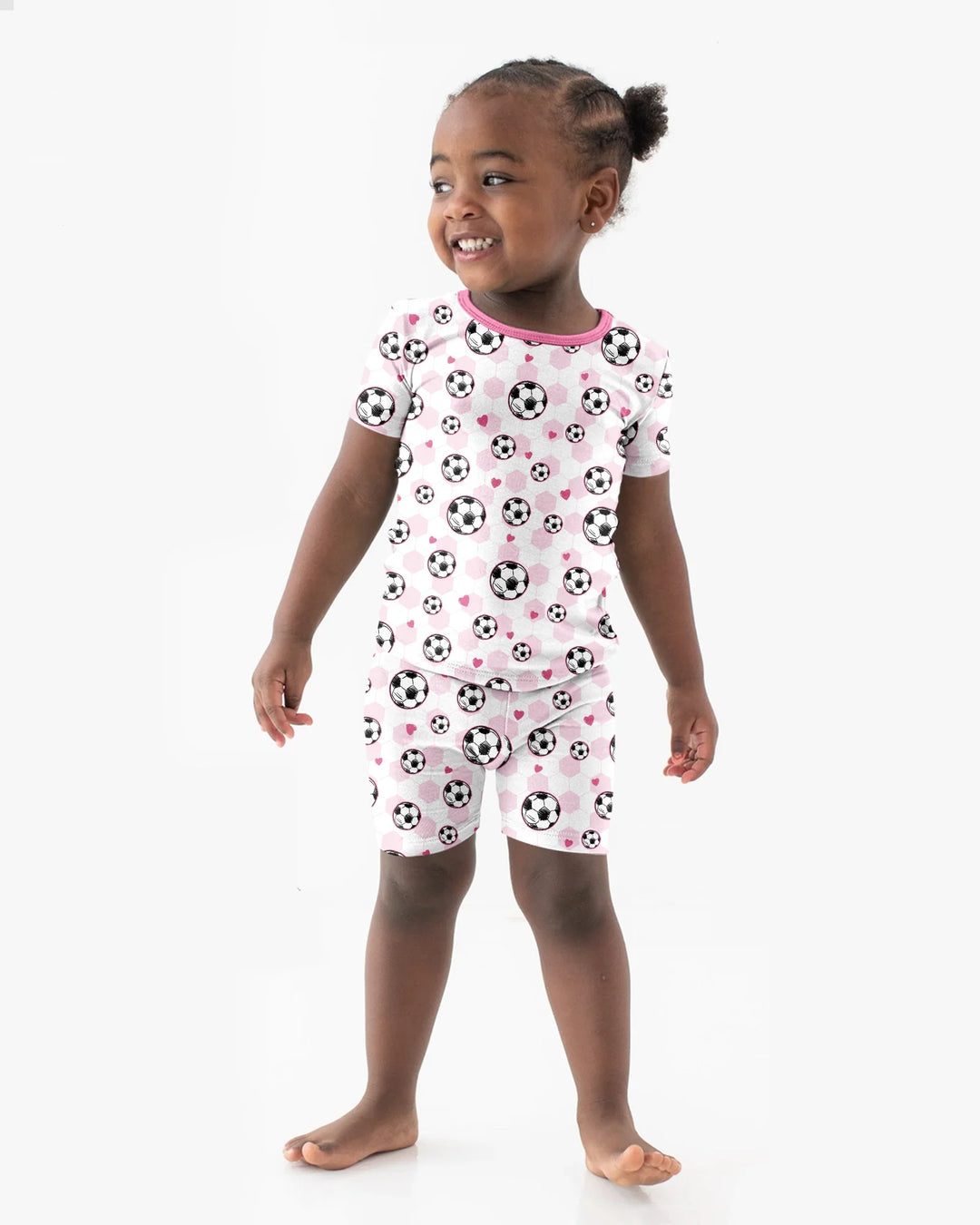 Goal Squad Family Matching Bamboo Two Piece Short Sleeve Shorts Pajama Set