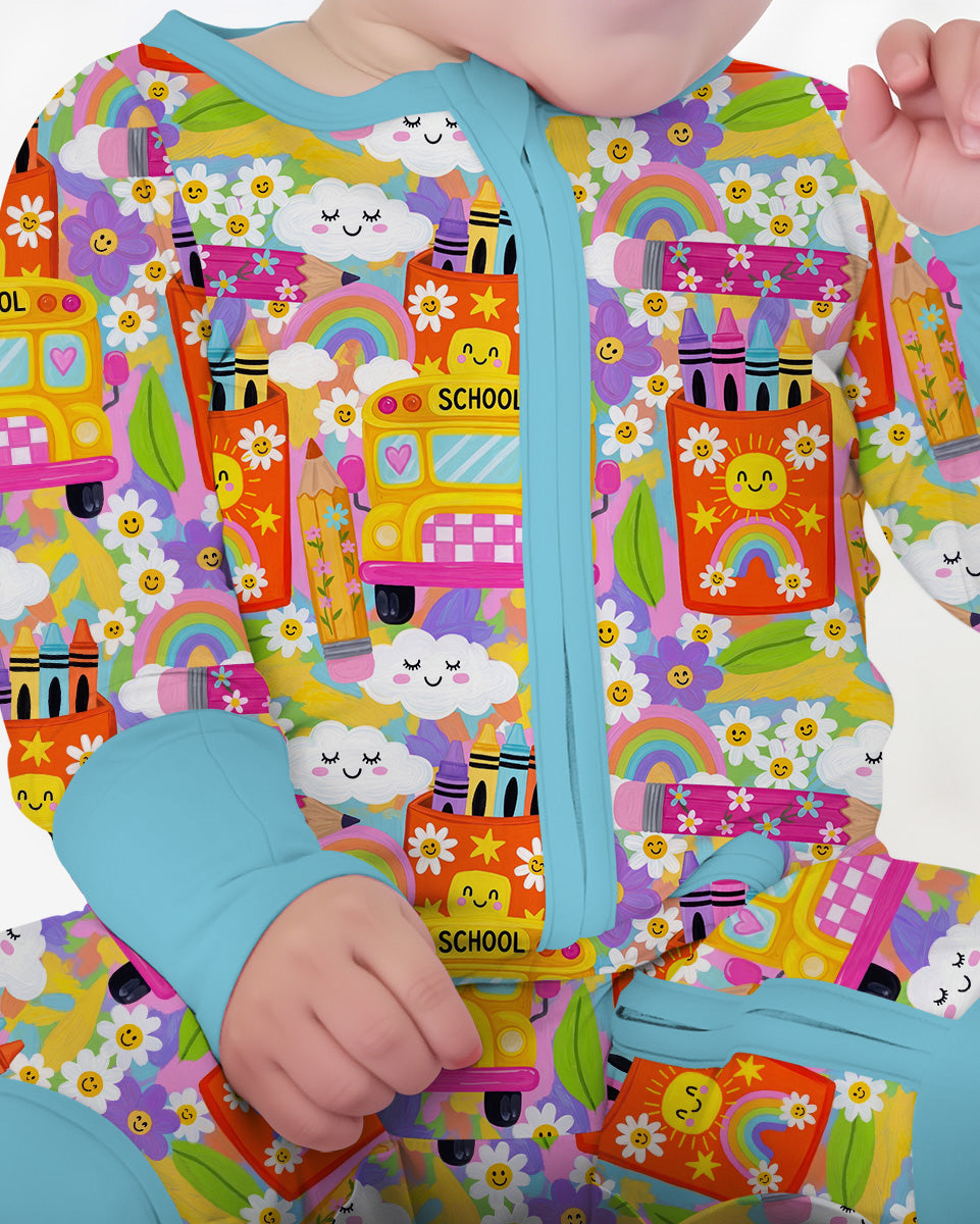 Retro Happy Classroom Bamboo Convertible Zippy