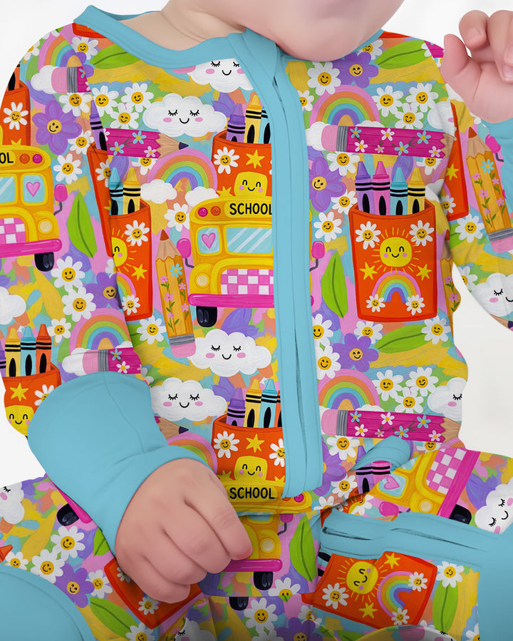 Retro Happy Classroom Bamboo Convertible Zippy