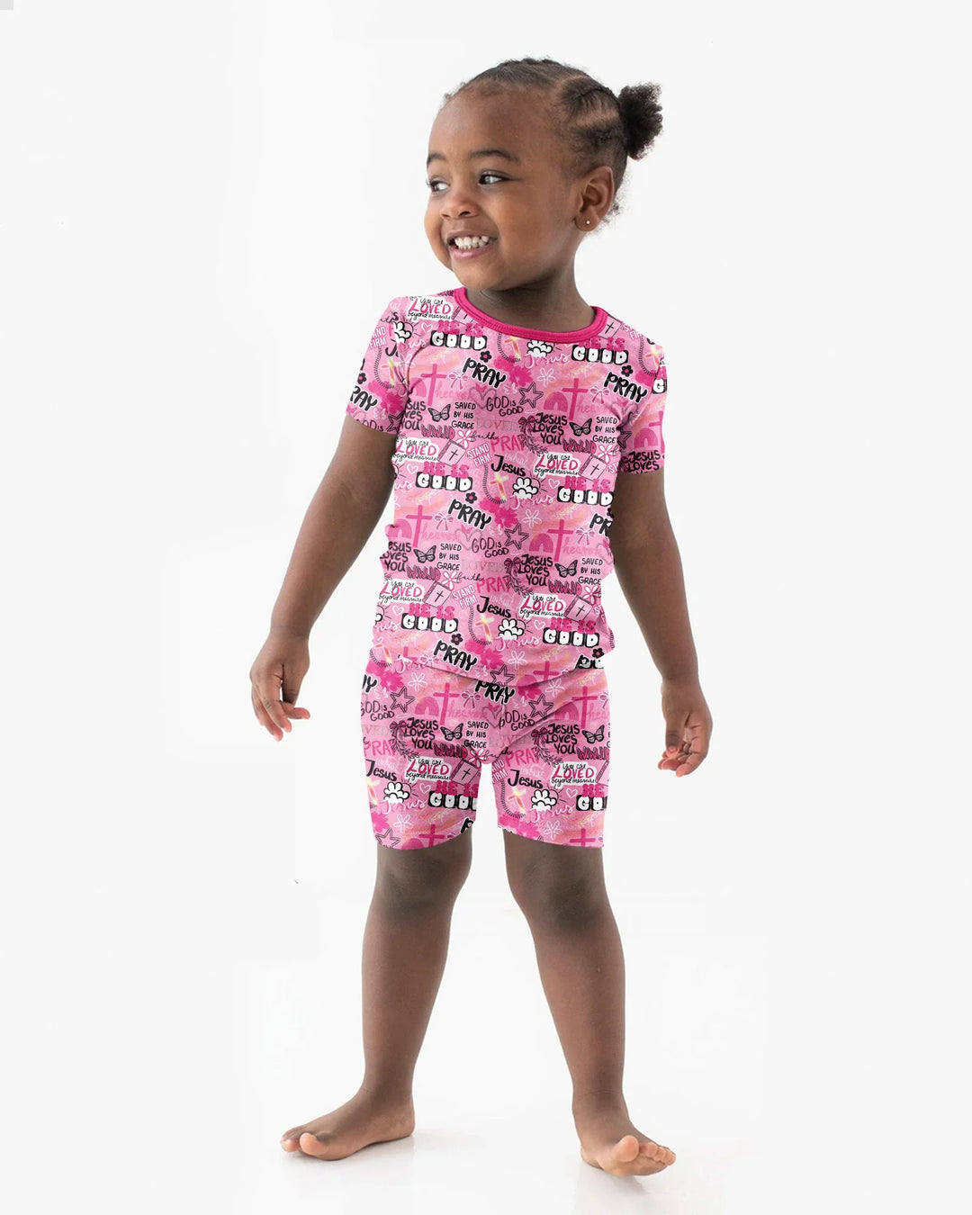 Template Bamboo Two Piece Short Sleeve Shorts Pyjamas Set