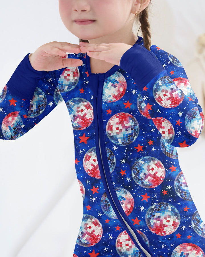 USA Disco Balls Bamboo Convertible Zippy