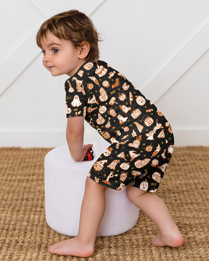 Template Bamboo Two Piece Short Sleeve Shorts Pyjamas Set