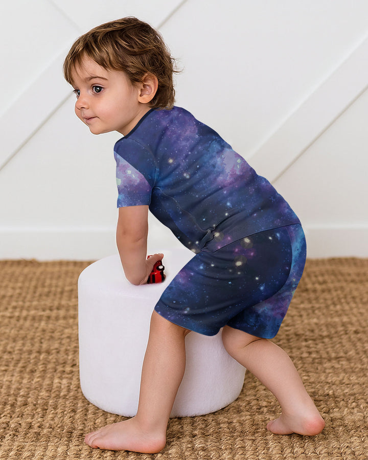 Nebula Bamboo Two-Piece Short Sleeve Shorts Pyjamas Set