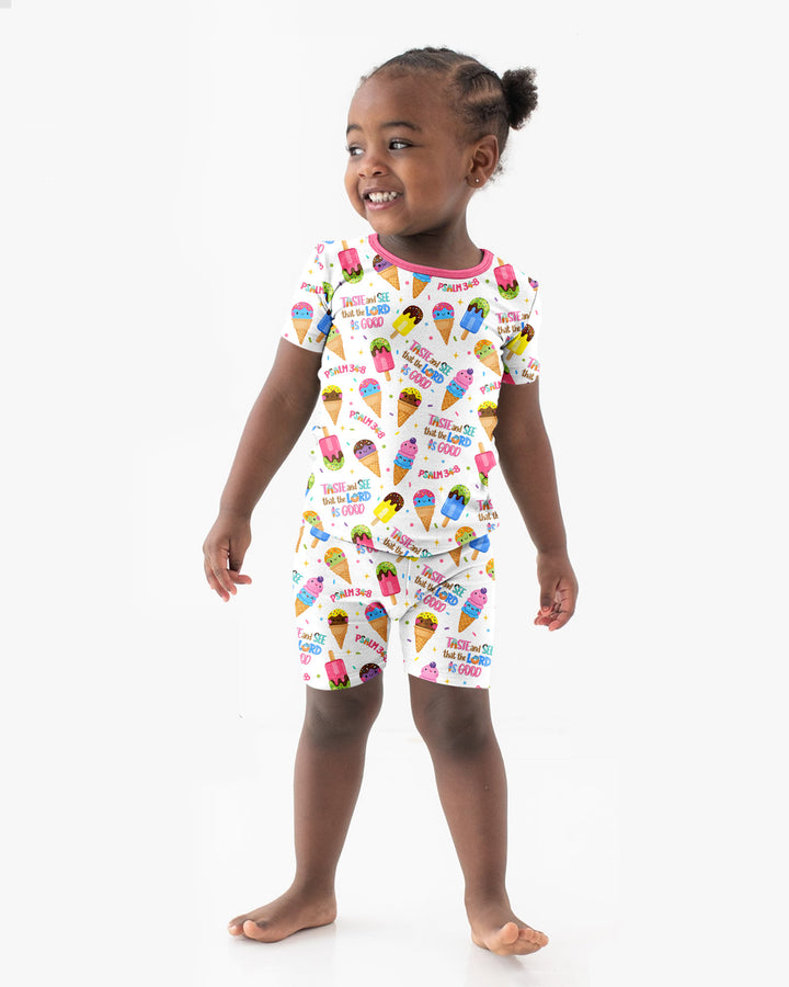 Template Bamboo Two Piece Short Sleeve Shorts Pyjamas Set