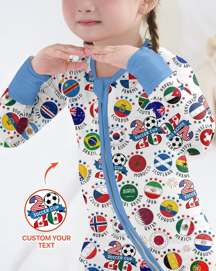 The World Plays Here 2026 Soccer Tour Bamboo Convertible Zippy