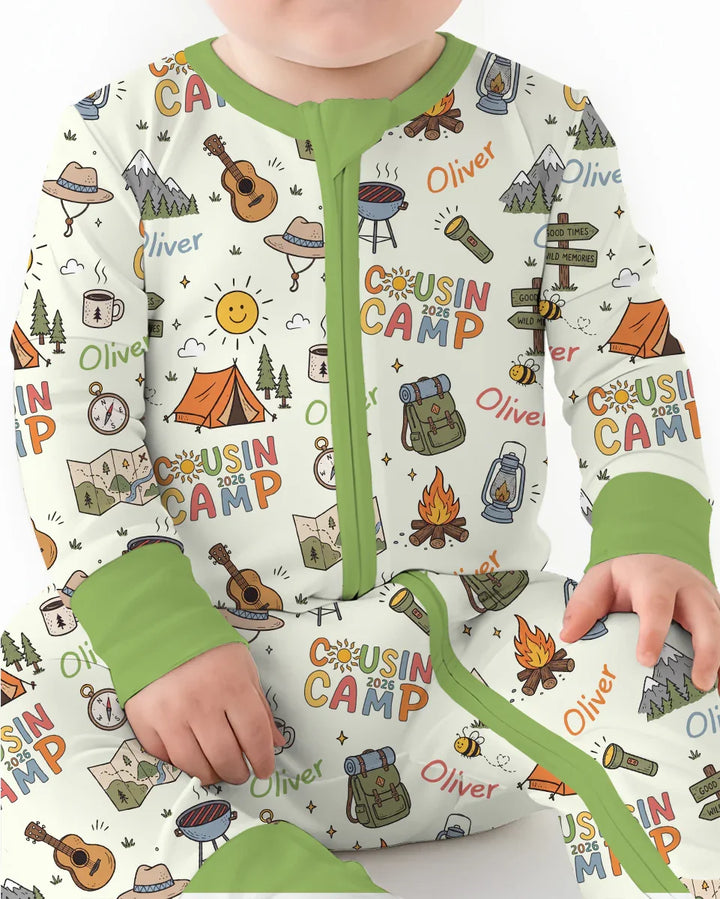 Custom Name Cousin Camp 2026Bamboo Convertible Zippy