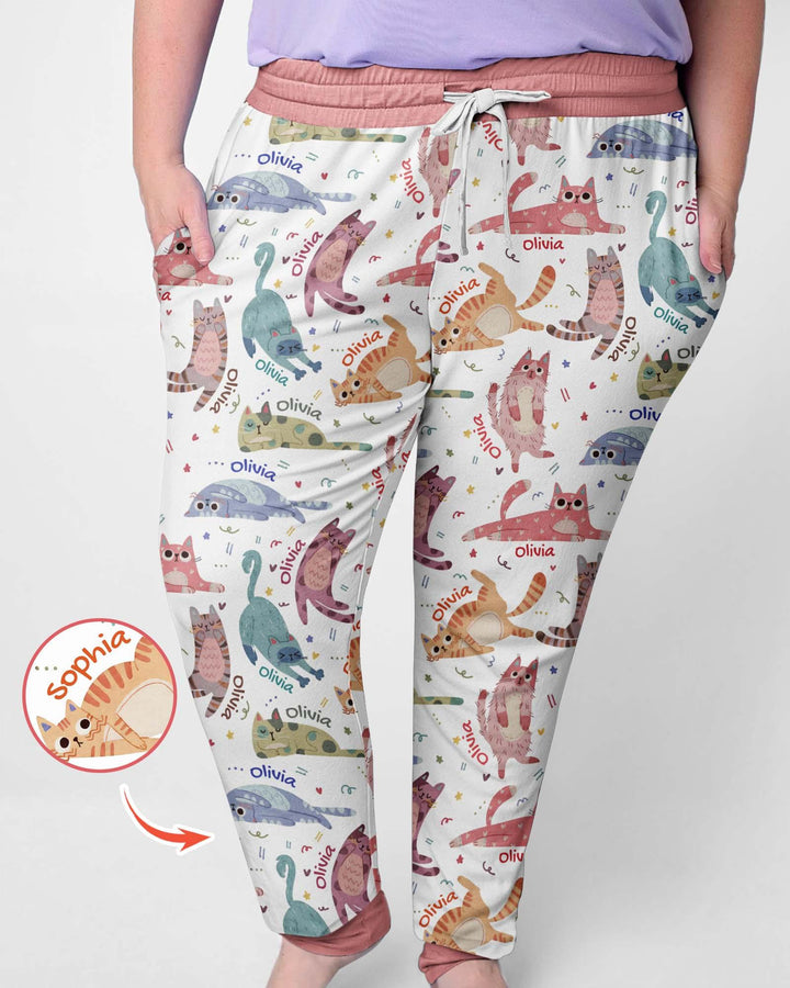 Cat Nap Crew Bamboo Women Pajama Set