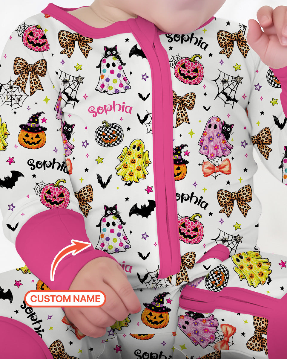 Custom Name Coquette Summerween Bamboo Convertible Zippy