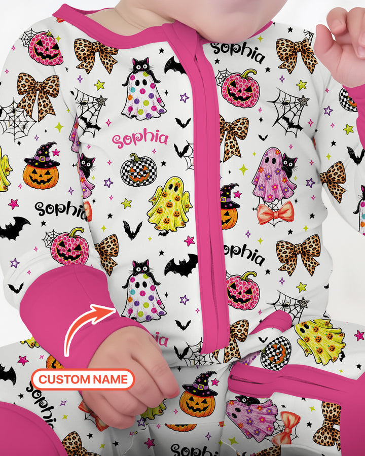 Custom Name Coquette Summerween Bamboo Convertible Zippy
