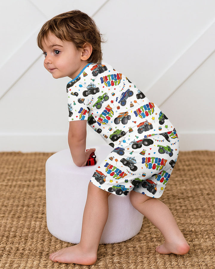 Template Bamboo Two Piece Short Sleeve Shorts Pyjamas Set