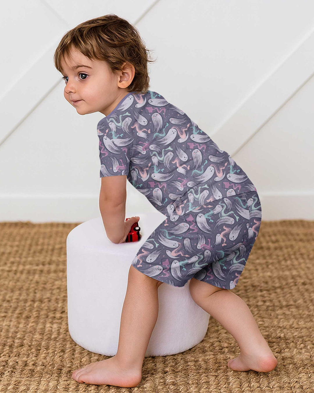 Whimsical Spirits Bamboo Two Piece Short Sleeve Shorts Pajama Set