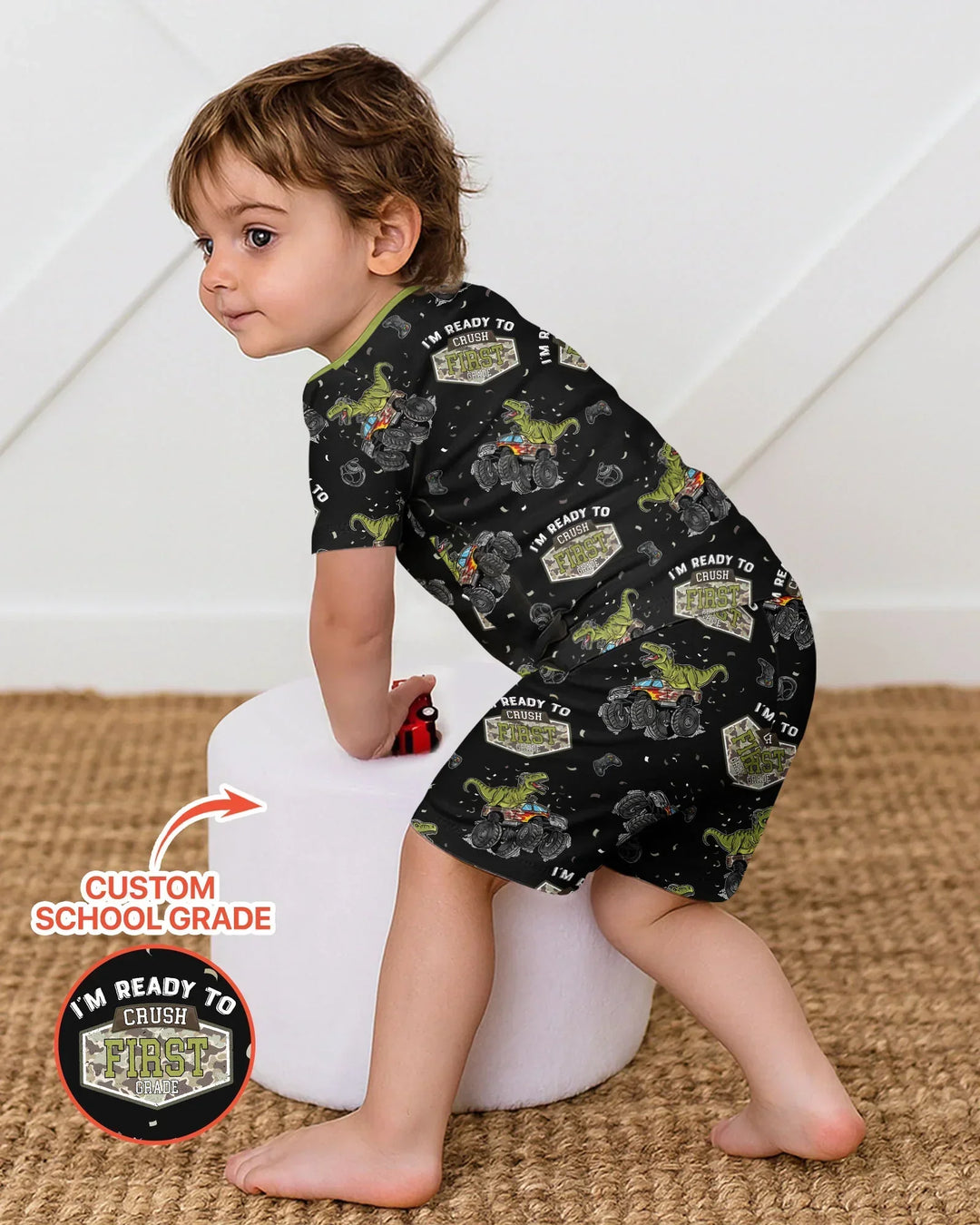 I'm Ready to Crush Bamboo Two Piece Short Sleeve Shorts Pajama Set