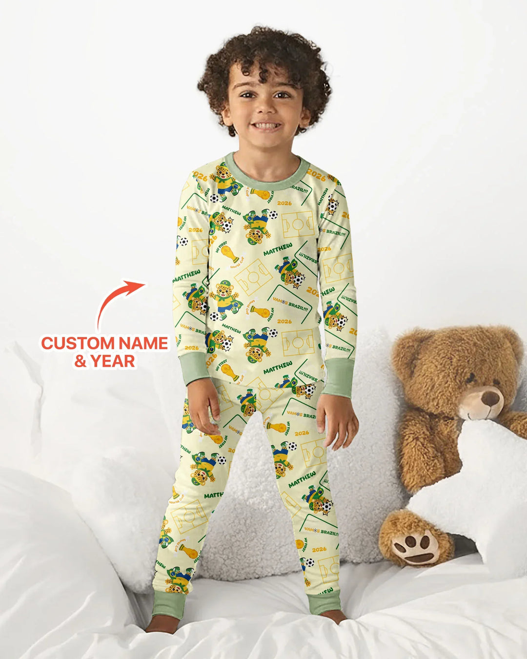 My First World Cup Bamboo Two Piece Long Sleeve Pajama Set