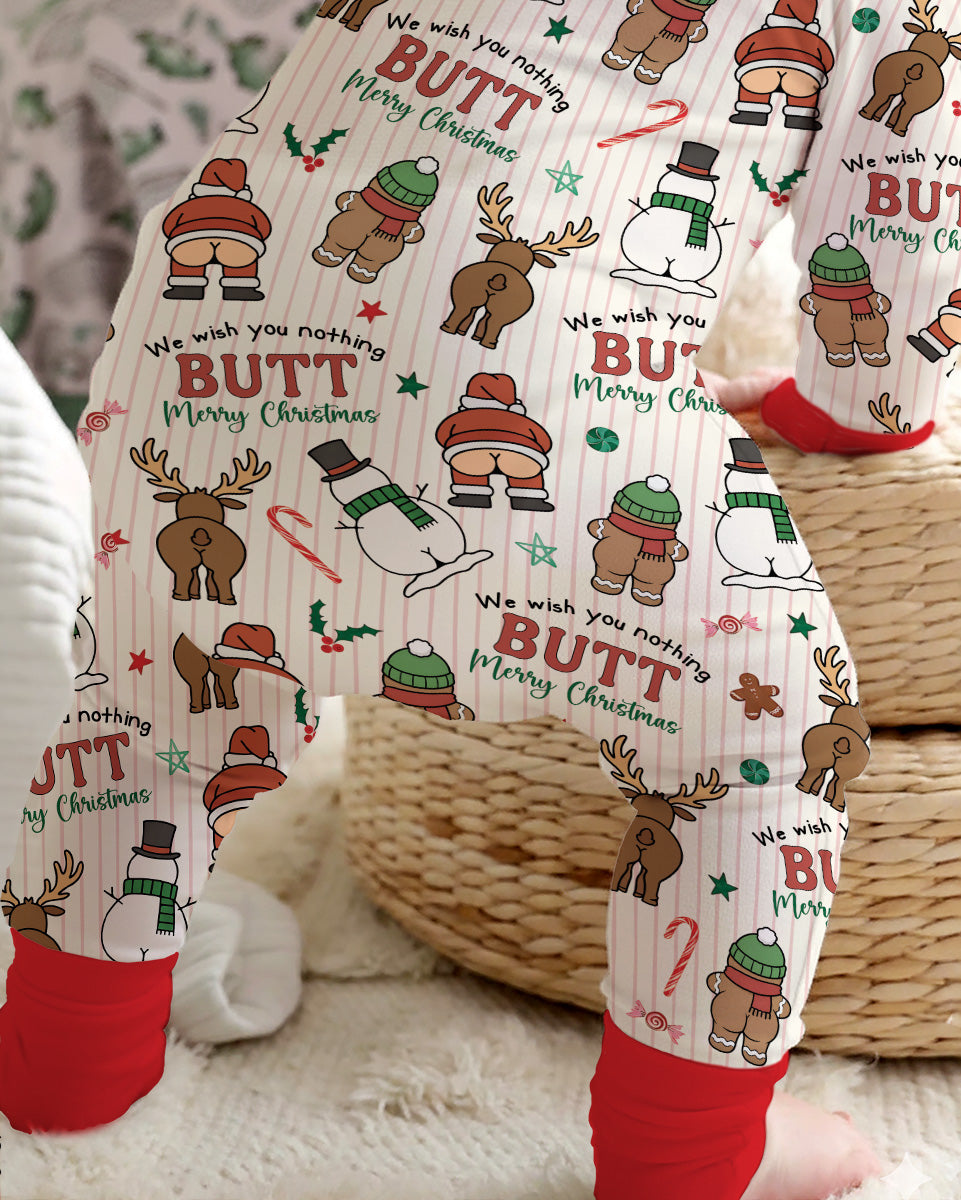 We Wish You Nothing Butt Merry  Bamboo Convertible Zippy
