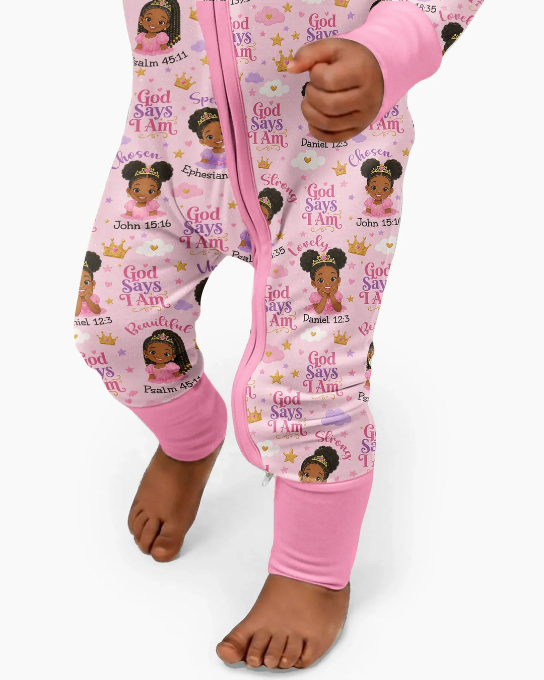 Black Princess God Says I Am Bamboo Convertible Zippy