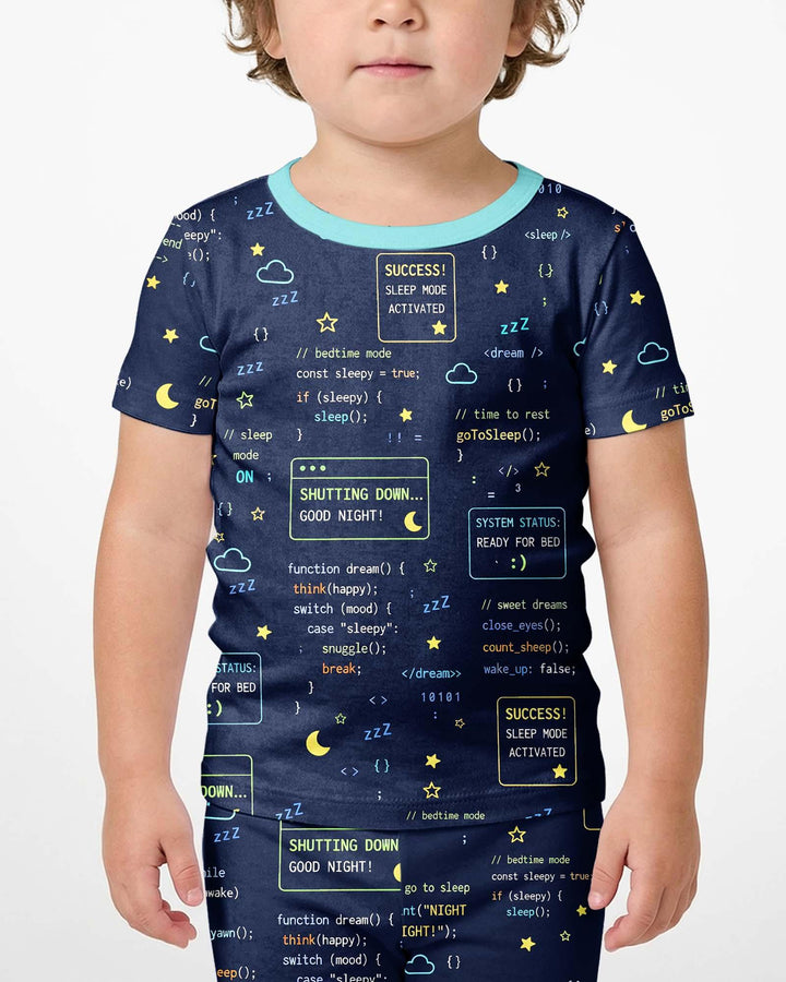 It Techy Job Matching Dad and Son Bamboo Two Piece Short Sleeve Shorts Pajama Set
