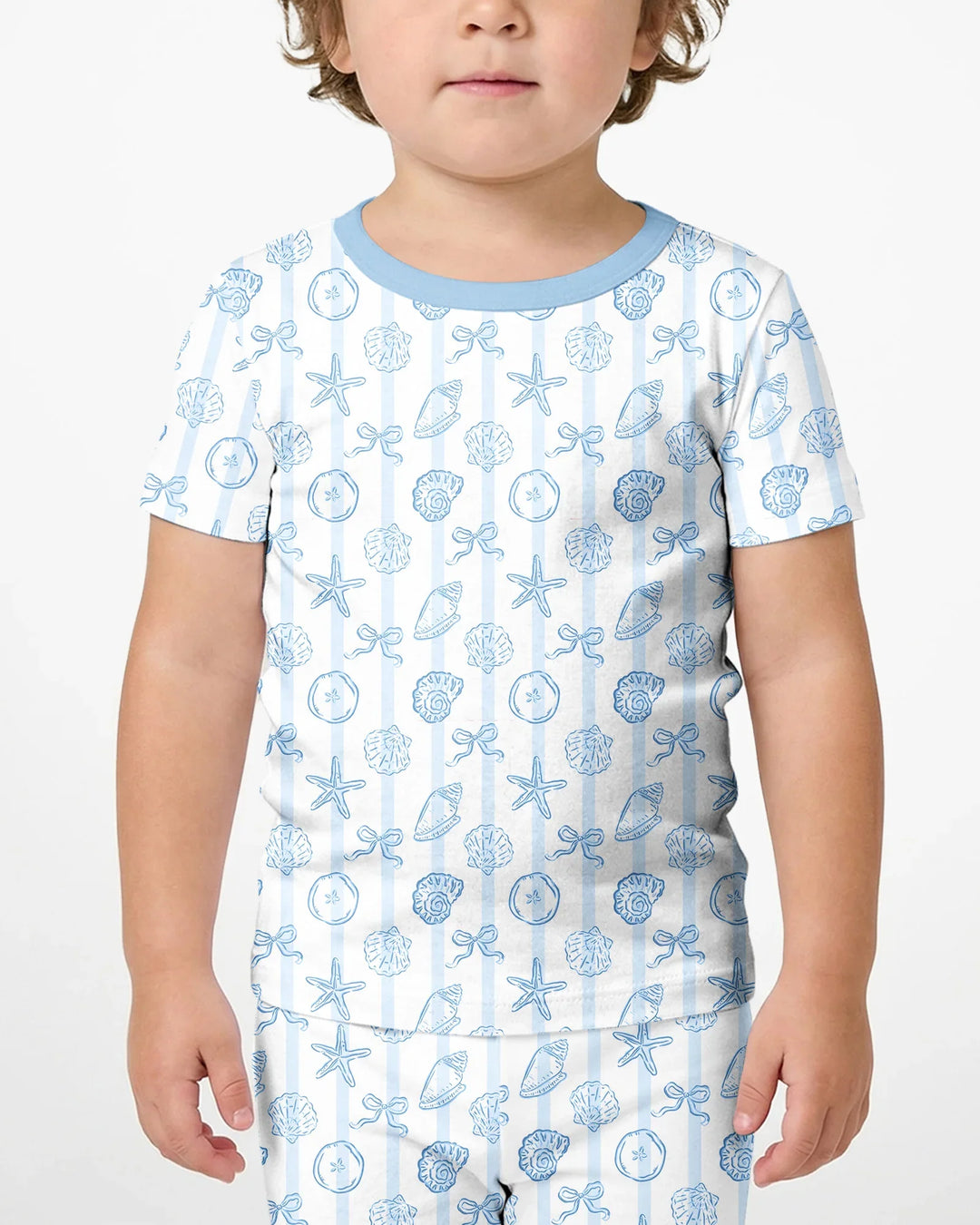 Coastal Keepsakes Family Matching Bamboo Two Piece Short Sleeve Shorts Pajama Set