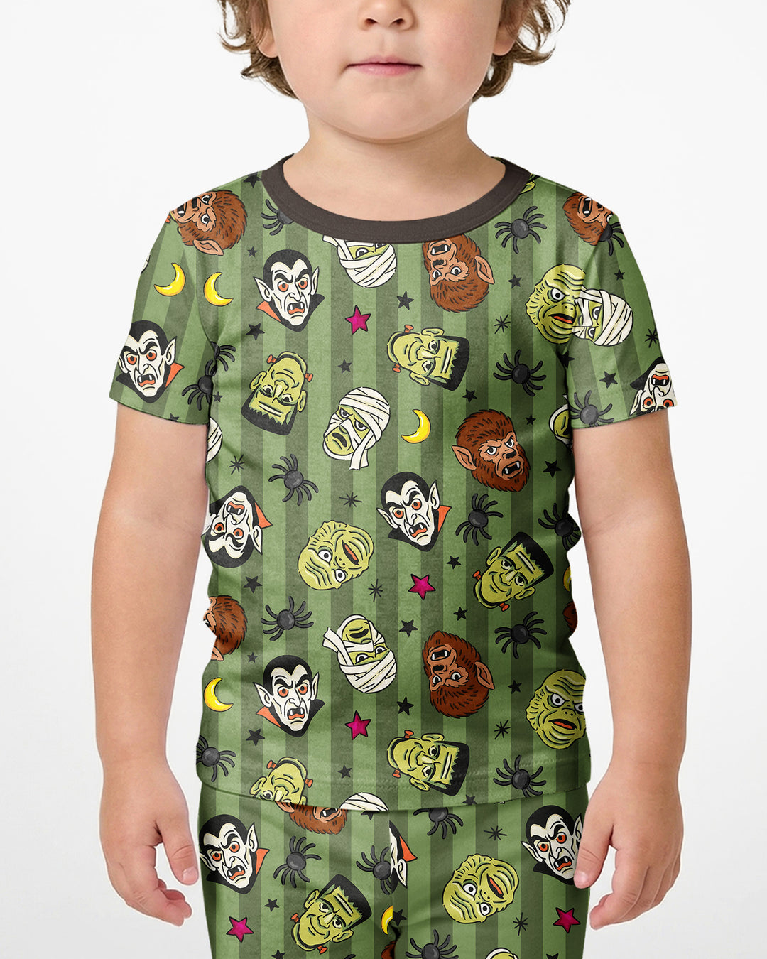 Template Bamboo Two Piece Short Sleeve Shorts Pyjamas Set