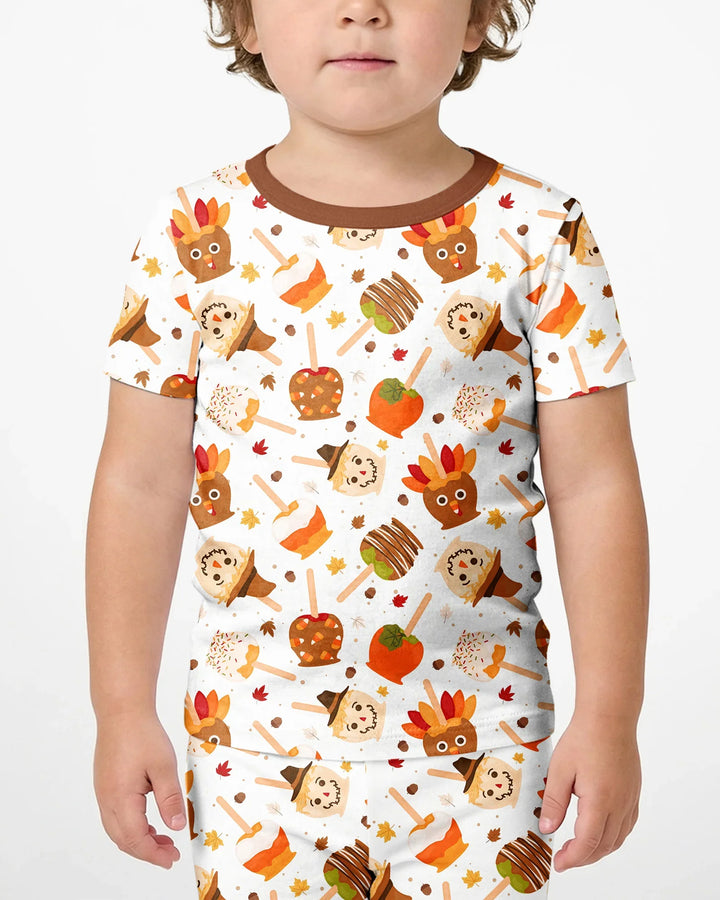 Template Bamboo Two Piece Short Sleeve Shorts Pyjamas Set