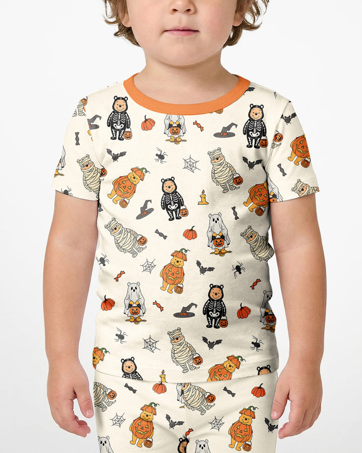 Template Bamboo Two Piece Short Sleeve Shorts Pyjamas Set