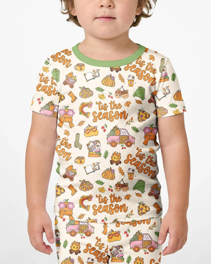 'Tis The Season Bamboo Two Piece Short Sleeve Shorts Pajama Set