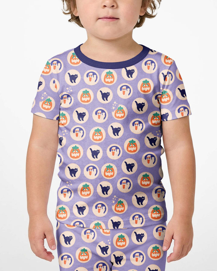 Template Bamboo Two Piece Short Sleeve Shorts Pyjamas Set