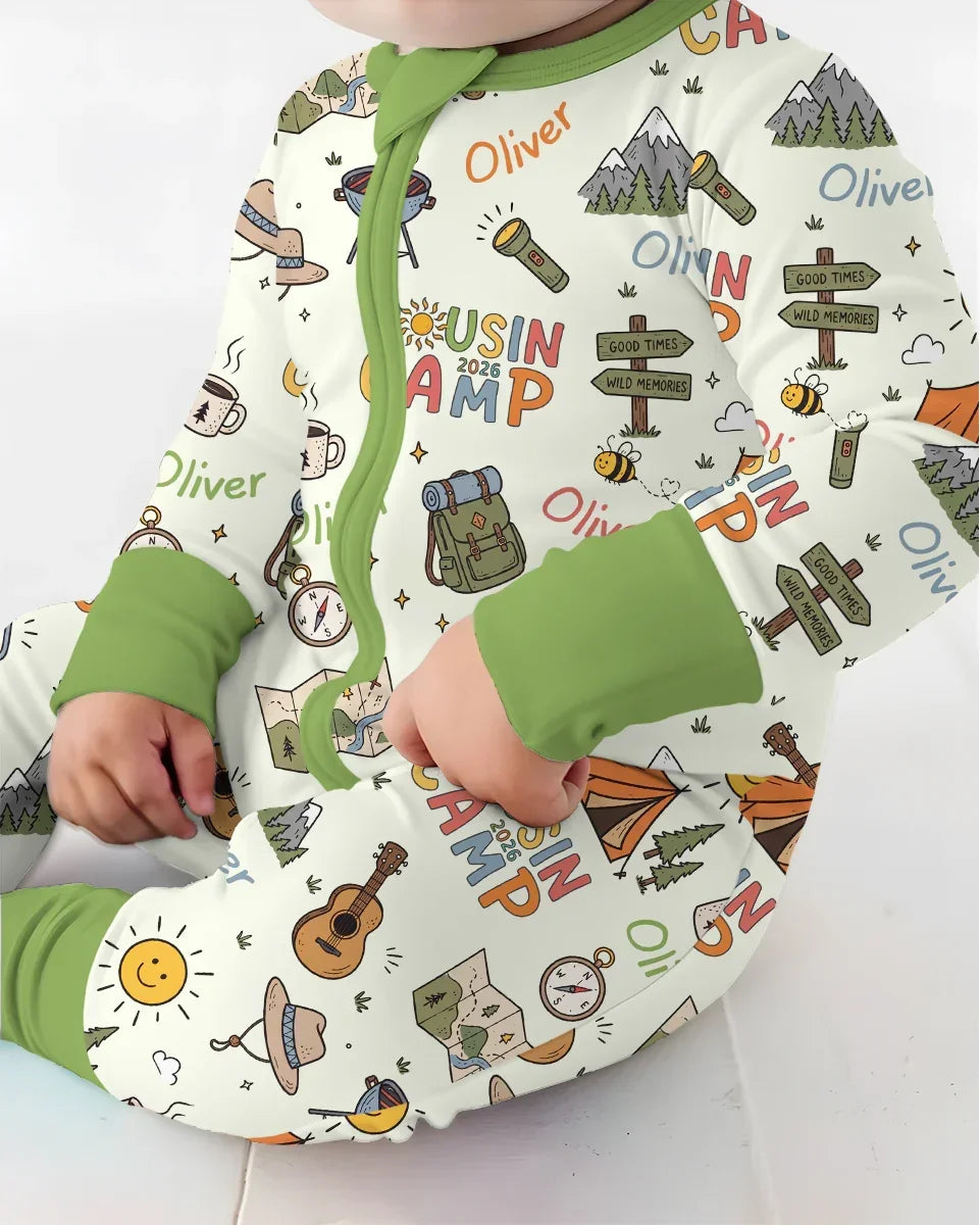 Custom Name Cousin Camp 2026Bamboo Convertible Zippy
