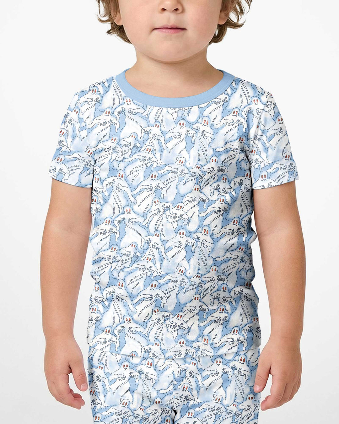 Ghostly Threads Bamboo Two Piece Short Sleeve Shorts Pajama Set